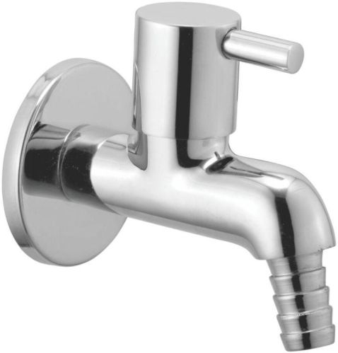 Silver Navkar Brass Chrome FLT Nozzle Bib Cock, For Kitchen, Bathroom, Handle Type : Single