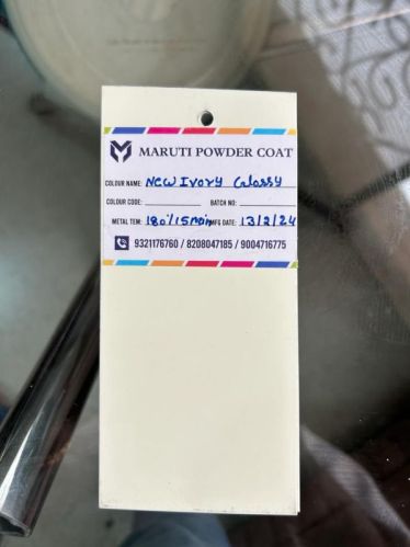 New Ivory Glossy Powder Coating, For Industrial Use, Packaging Type : Box