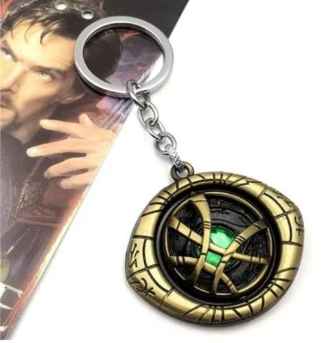 Green Doctor Strange Time Stone Keychain