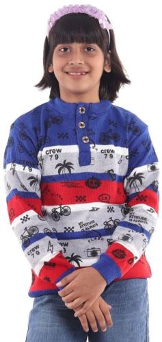 Kids Sweater Boys Woolen Top Sweater B1_Blue