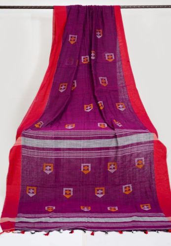 HKS-004 Handloom Kantha Stitch Saree, Speciality : Shrink-Resistant, Nice Finish