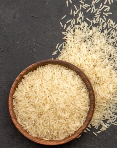 PR 11/14 Creamy Parboiled Basmati Rice, For Human Consumption, Packaging Type : Jute Bags