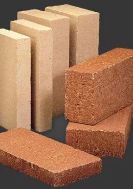 Brown Rectangular Refractory Fire Brick, For Partition Walls