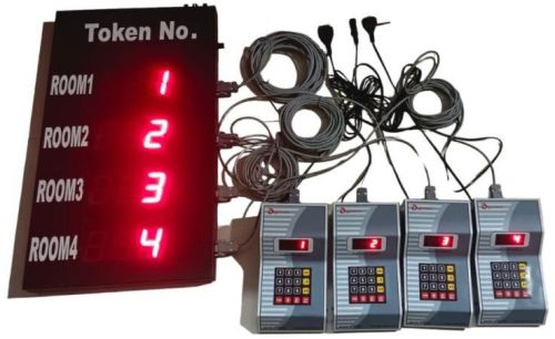 4 Counter Token Display Synchronised Token Dispenser System