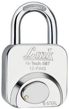 Link Hi-Tech Square 67mm Pad Lock For Almirah, Door, Drawer