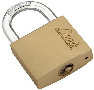 Link PT 60mm Brass Pad Lock For Almirah, Door, Drawer