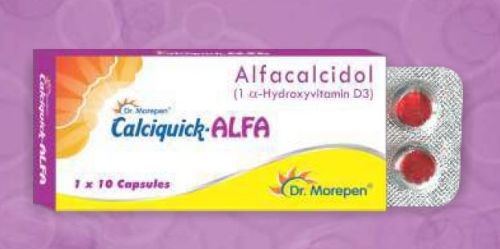 CalciQuick-Alfa Capsules, Composition : Alfacalcidol 0.25 Mcg