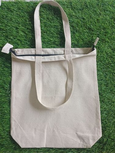 Plain Pure Canvas Chain Bags, Size : 18 X 14 X 31 Inch