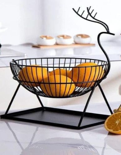 Black Iron Fruit Basket