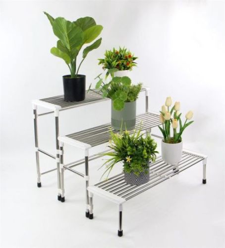 Stainless Steel Planter Stand, Color : Silver, Packaging Type : Box For Home, Hotel, Office