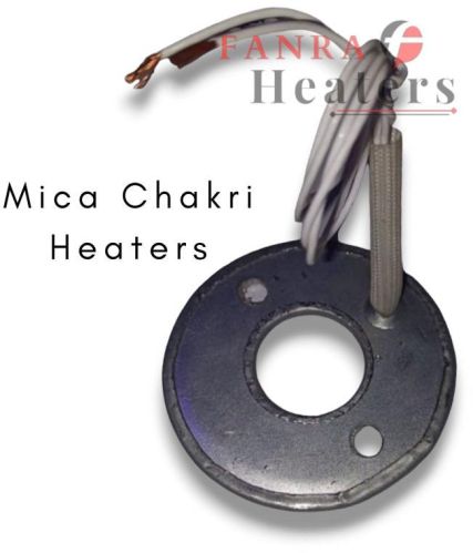 Blue 220V Electric Mica Chakri Heater, For Industrial Use, Power : 0.3 Kw