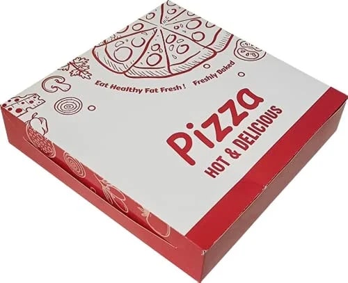 Virgin Kraft Paper Printed Corrugated Pizza Box, Color : Multi Color