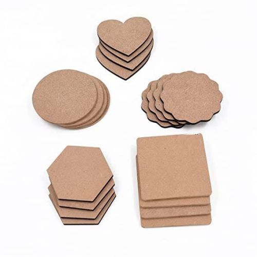 Round Plain MDF Tea Coasters, For Decoration Use, Hotel Use, Restaurant Use, Size : 4×4 Inches