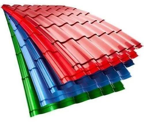 Polished Galvanized Color Coated Roofing Sheet, Size : Mutlisize