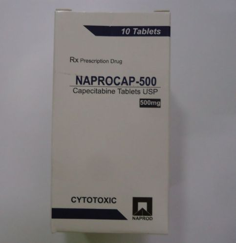 Capecitabine 500mg Tablets, For Rectal, Gastric, Or Breast Cancers, Packaging Type : Plastic Bottle