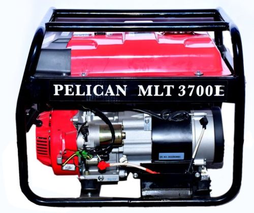 Red Single Phase Automatic 5 Kva Mlt 3700e Pelican Portable Generator