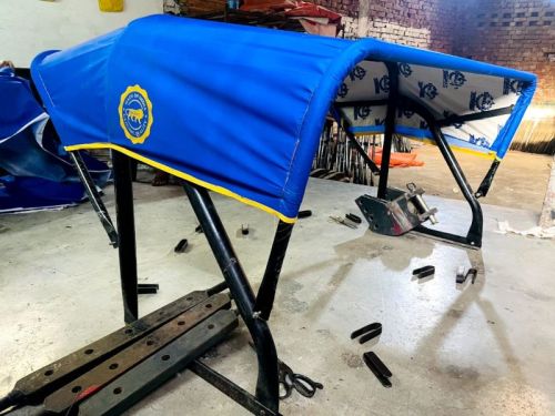 Steel Plain Tractor Hood, Color : Black, Length : 45inch