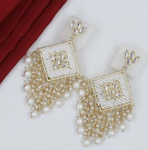 Pearl Earrings, Style : Antique
