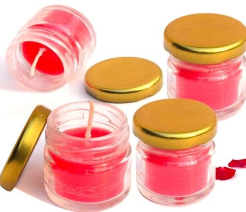 Soy Wax Mini Jar Candle, For Lighting, Decoration, Speciality : Smokeless, Fine Finished, Moisture Resistance