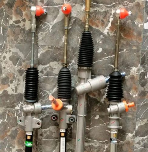 Black Metal Car Steering Rack Assembly, Feature : Accuracy Durable, Corrosion Resistance, Dimensional