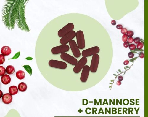 Single Dose D-Mannose + Cranberry Extract Tablets, Packaging Size : 1x10 Strips
