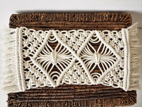 Cotton Rectangle Table Placemat, Size : Standard