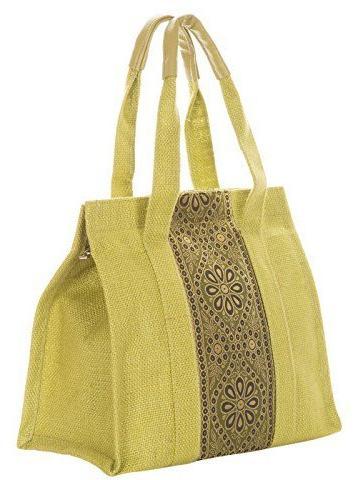 Green Jute Shoulder Bag, For Office Use, College Use, Gender : Female