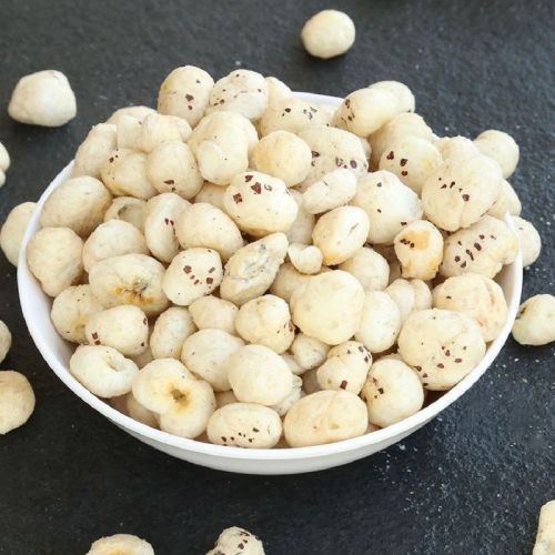 Creamy Round Natural Fox Nut, For Human Consumption, Packaging Type : Plastic Packet