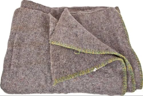 Brown Rectangle Plain Milled Barrack Woolen Blanket, For Home, Travel, Hotel, Size : Standard