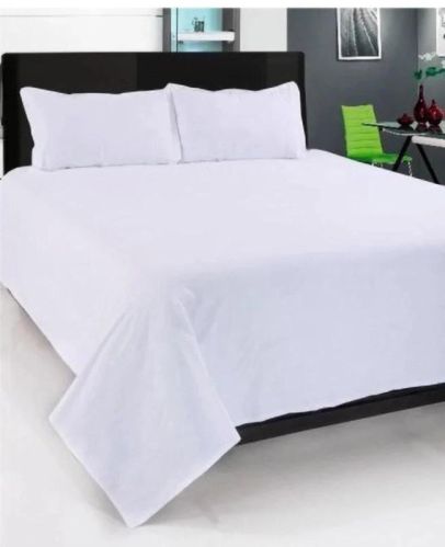 Plain Cotton Hotel Bed Sheet, Size : 60 Inch * 90 Inch