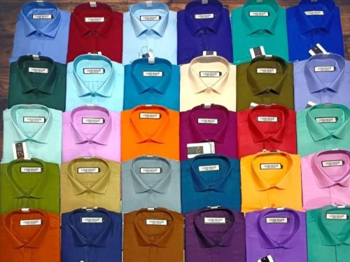 Lookwood Regular Fit Full Sleeves Mens Polyester Formal Shirts, Technics : Machine Made