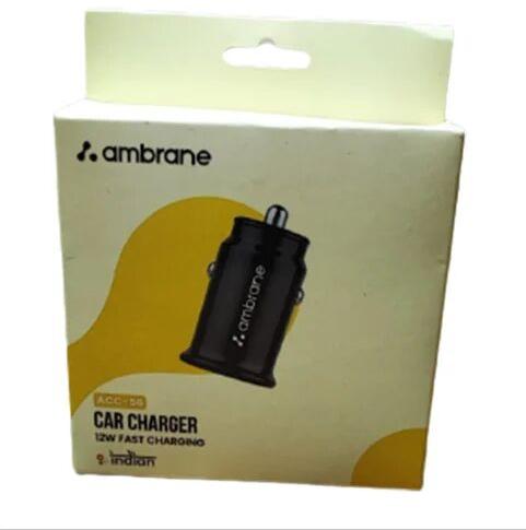 Recycled Paperboard Car Charger Packaging Box, Color : White