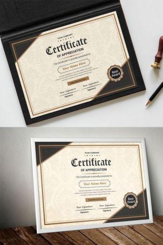 Matte Lamination Custom Certificate Printing Service