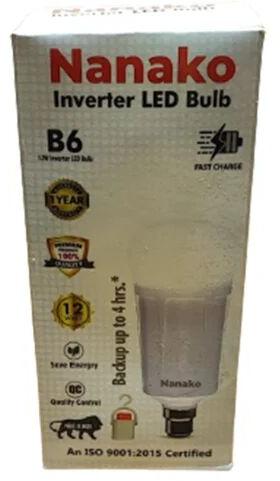 Corrugated Paper LED Bulb Packaging Box, Size(LXWXH)(Inches) : 2x2x4inch