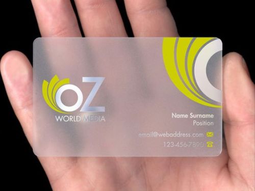 Gloss Transparent Card Printing Service