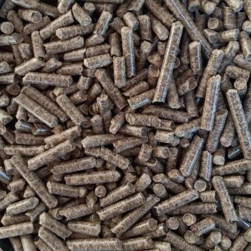 Wooden 10mm Biomass Wood Pellet, Color : Brown for Industrial