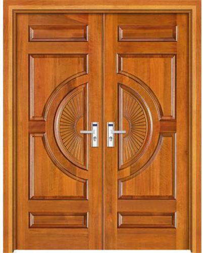 Brown Polished Wooden Door, For Home, Kitchen