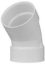 White 45 Degree PVC Pipe Bend, For Supplying Water, Feature : Fine Finishing, Premium Quality