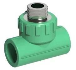 Medium Pressure PPR Male Threaded Tee, For Industrial Use, Color : Gree