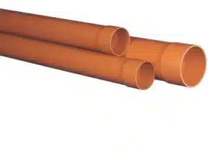 Orange Round PVC Waste Pipe, For Plumbing