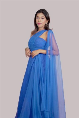 Blue Azure Twilight Elegance Gown Rental Service