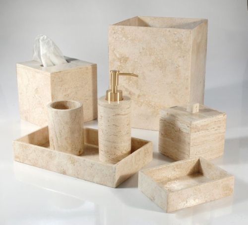 Luxurious Travertine Marble Bathroom Set For Home