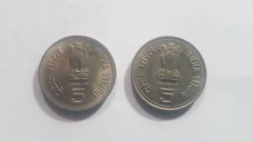 5 Rupees Indira Gandhi, Color : Branze