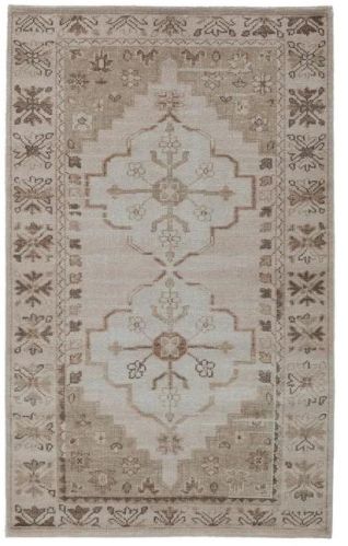 Ruhaan Enterprises Floral Smooth Wool Rectangular Hand Knotted Rug For Home, Office, Hotel