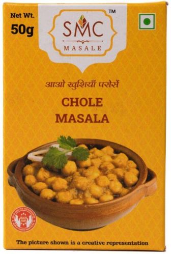 SMC Masale Brown Powder Blended Chole Masala, For Cooking, Certification : FSSAI Certified