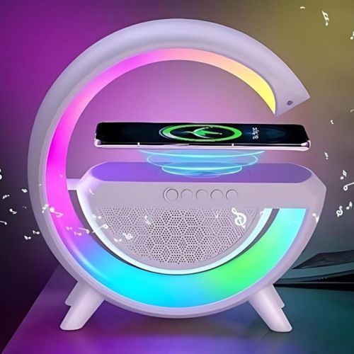 Wireless Charger Lamp With Bluetooth Speaker In Best Premium Quality.