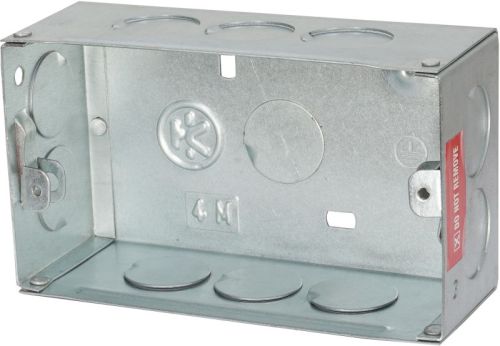 4 MOD METAL BOX, Color : Silver