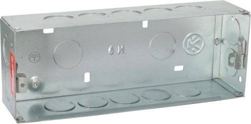 6 MOD METAL BOX, Color : Silver