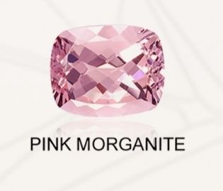 Square Polished Pink Morganite Gemstone, For Jewellery, Feature : Durable, Shiny Looks