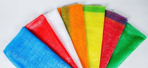 Red Plain Polypropylene Leno Bags, For Vegetable Market, Storage Capacity : 50kg